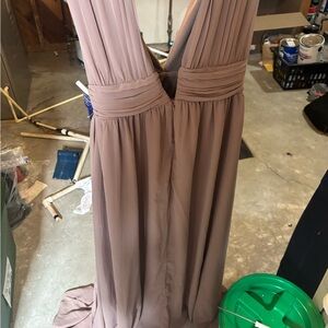 Lulu's Mauve Backless Gown